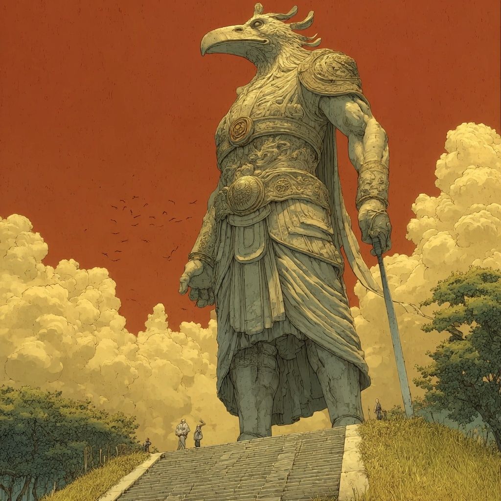 Epikteko'da Bulunan Tahrul-Ben Heykeli (Payendegân Oro Muharabeleri Müzesi ve Milli Parkı)